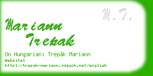 mariann trepak business card